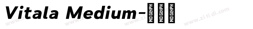 Vitala Medium字体转换